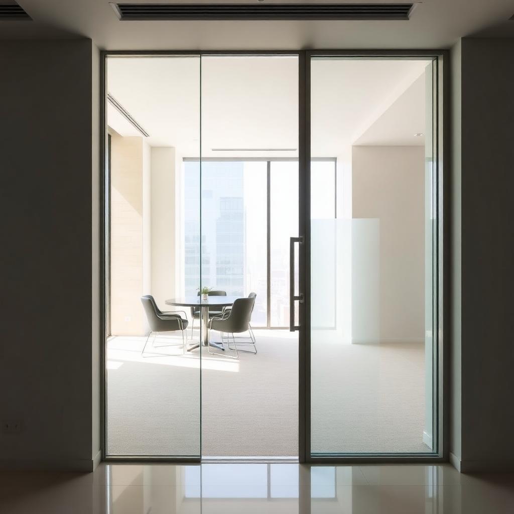 Glass partition